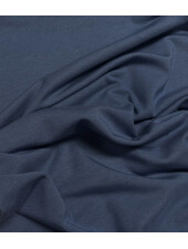 jeansblauw - zacht en stevige modal tricot - interlock gebreid