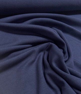 Madeline navy blue - soft and sturdy modal jersey - interlock knit