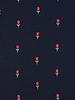 embroidered tulips  - tetra double gauze