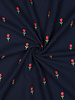 embroidered tulips  - tetra double gauze
