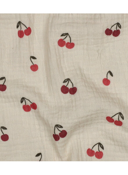 kersen - gebroken wit - tetra double gauze