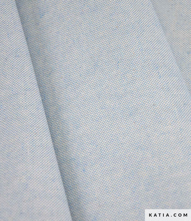 Katia fabrics blauw - Recycled canvas