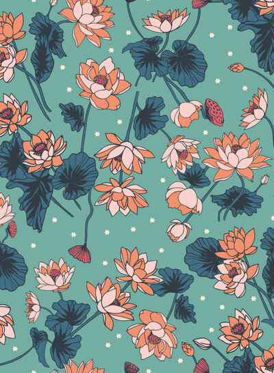 Jaipur - Lotus Flower - cotton