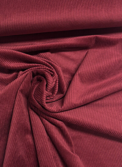 bordeaux - washed corduroy with stretch - corduroy