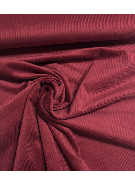 bordeaux - washed corduroy met stretch - ribfluweel
