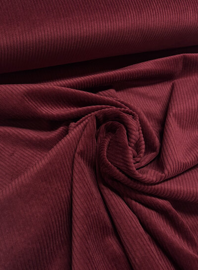 bordeaux - washed corduroy with stretch - corduroy