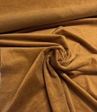 cognac - washed corduroy with stretch - corduroy
