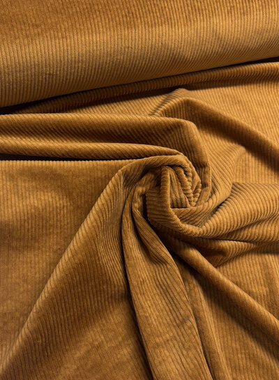 cognac - washed corduroy with stretch - corduroy