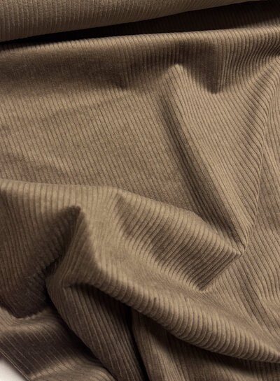 dark brown - washed corduroy with stretch - corduroy