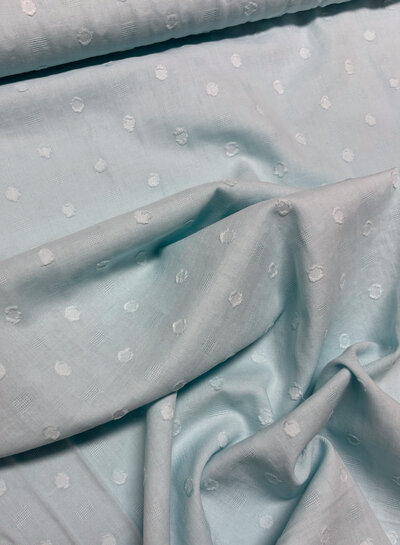 Katia fabrics mint - plumetis cotton