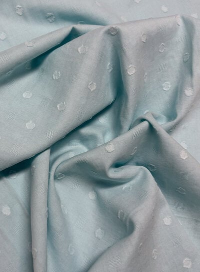 Katia fabrics mint - plumetis cotton
