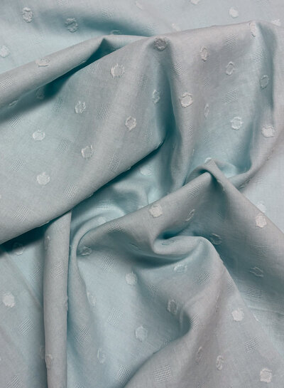 Katia fabrics mint - plumetis katoen