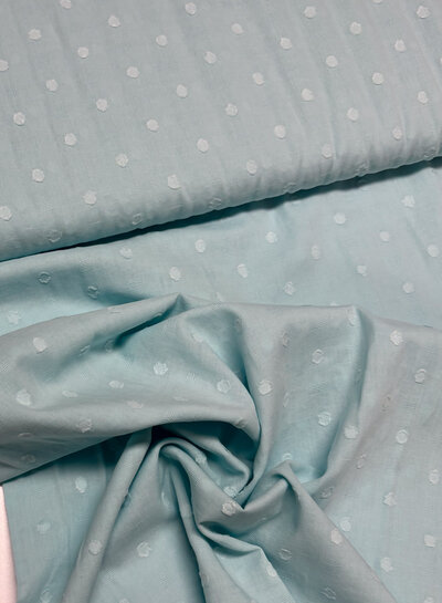 Katia fabrics mint - plumetis katoen