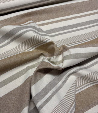 Katia fabrics natural striped - recycled canvas
