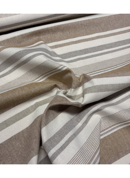 Katia fabrics natural striped - recycled canvas