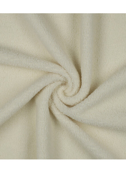 ecru - teddy boucle double face met fleece