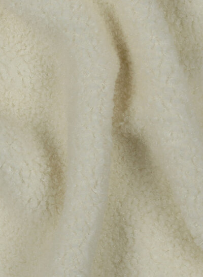 ecru - teddy boucle double face with fleece