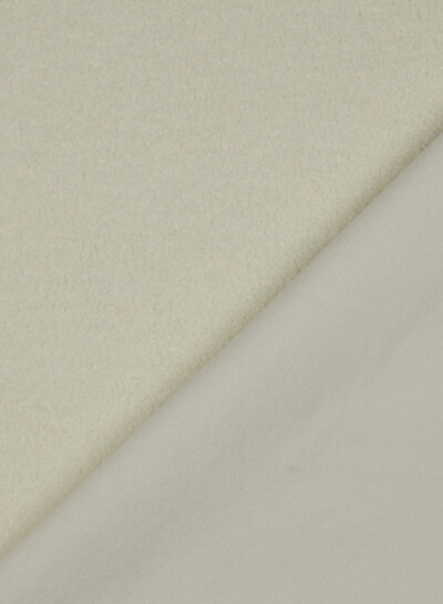 ecru - teddy boucle double face with fleece