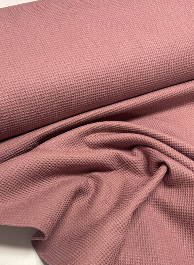 old pink - waffle cotton mini