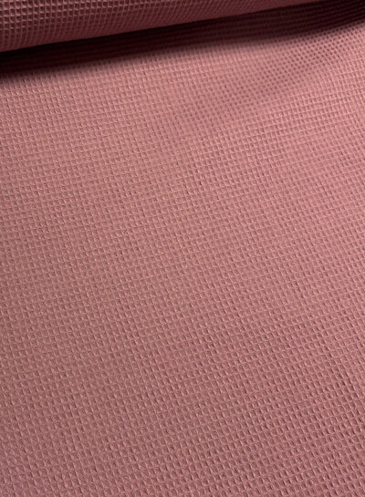 old pink - waffle cotton mini