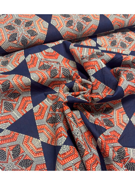 Madeline batik katoen voile - fortune