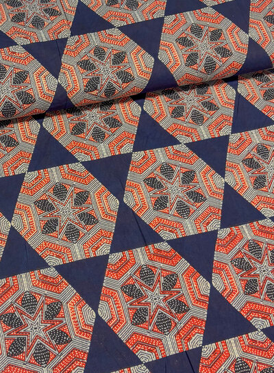 Madeline batik katoen voile - fortune