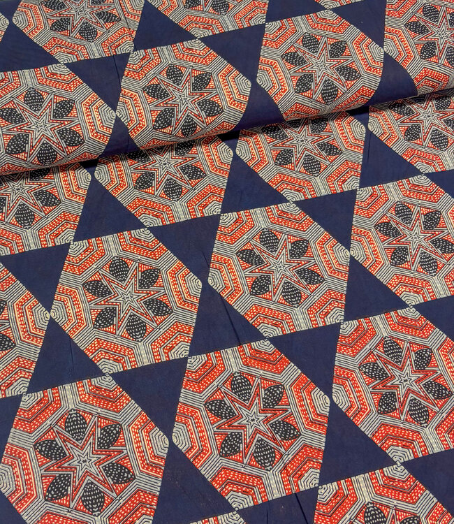 Madeline batik katoen voile - fortune