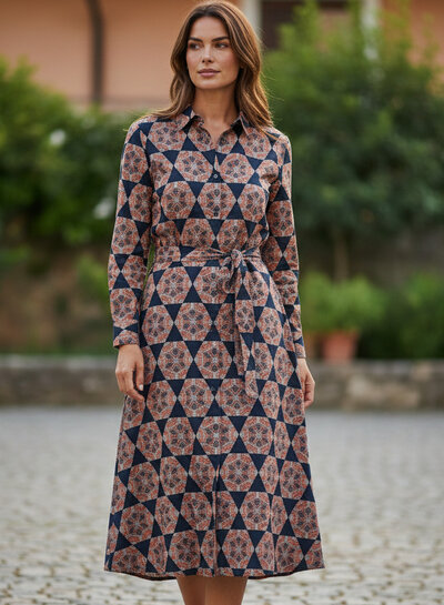 Madeline batik katoen voile - fortune