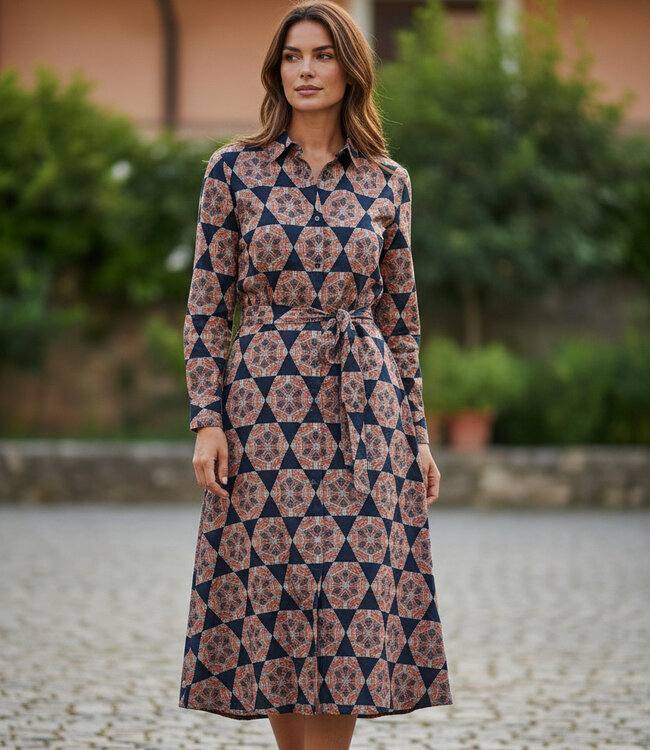 Madeline batik katoen voile - fortune