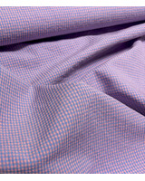 MINI gingham check blue/salmon pink - seersucker