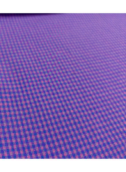 MINI vichy check cobalt blue and fuchsia - seersucker