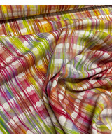 Madeline red screens - viscose linen mix