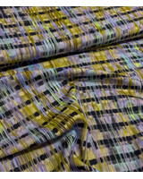 Madeline blue screens - viscose linen mix