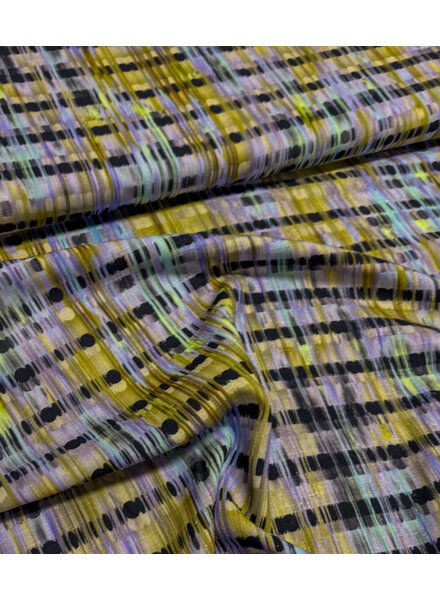 Madeline blue screens - viscose linnen mix