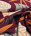 bordeaux leaves - geweven viscose