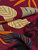 bordeaux leaves - geweven viscose