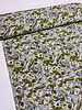 groen en paarse jungle - prachtige viscose poplin