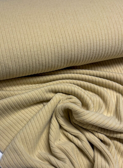 beige soft knitted ribbed - viscose blend