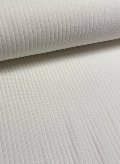 gebroken wit zachte gebreide ribbels - viscose blend