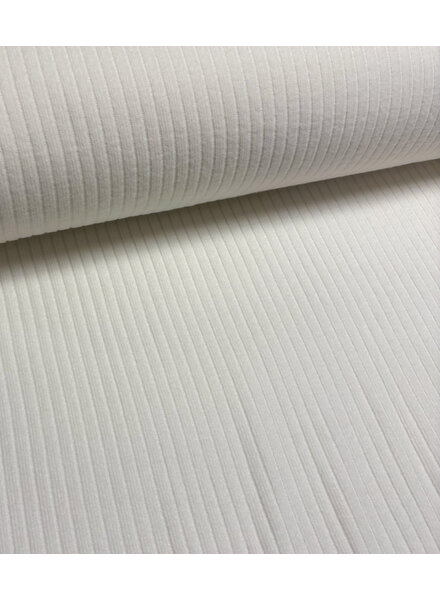 gebroken wit zachte gebreide ribbels - viscose blend