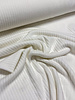 off-white soft knitted ribbed fabric - viscose blend