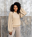 beige zachte gebreide ribbels - viscose blend