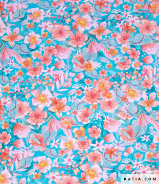 Katia fabrics Darwin Flora - poplin cotton