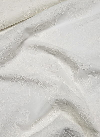off-white - tone-on-tone - embroidery cotton