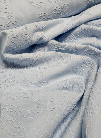 light blue - tone-on-tone - embroidery cotton