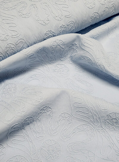 light blue - tone-on-tone - embroidery cotton