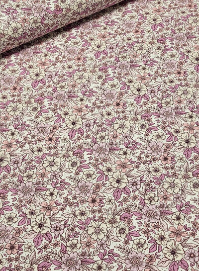 pink flowers - beautiful cotton