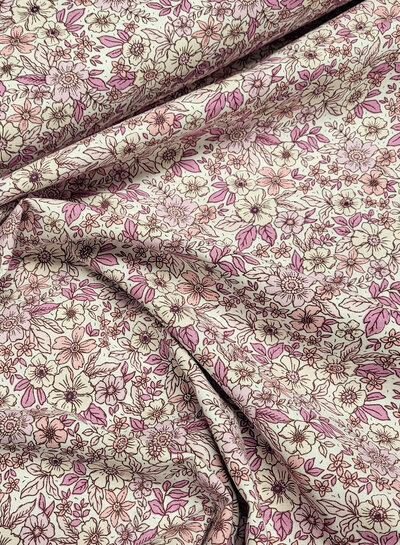 pink flowers - beautiful cotton