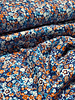 roest en blauwe bloemetjes  - prachtig katoentje