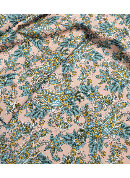 paisly print - zalmroze prachtig katoentje